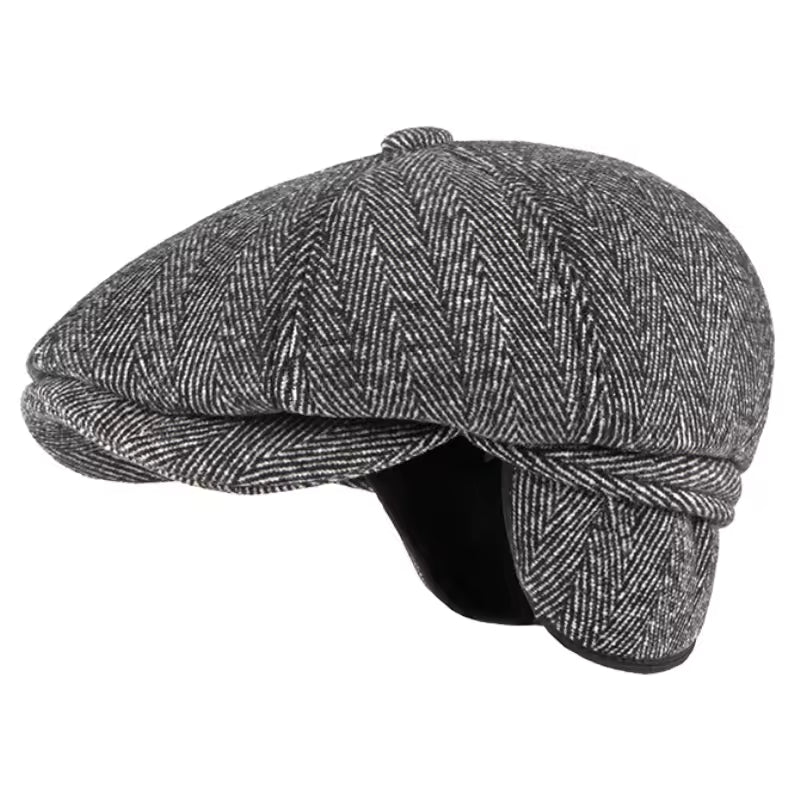 Herringbone Earflap Cap