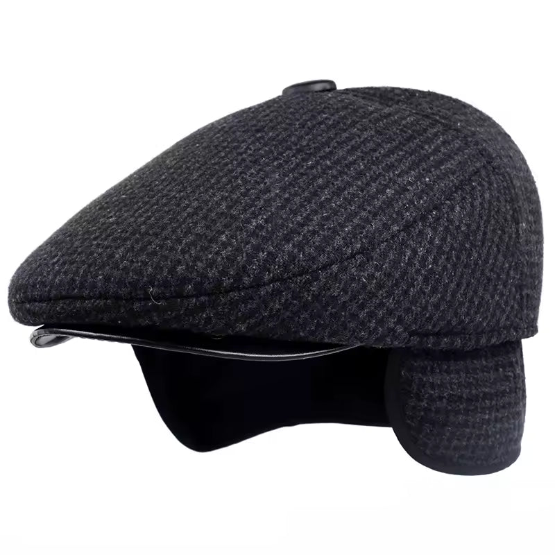Wool Ear Flap Cap