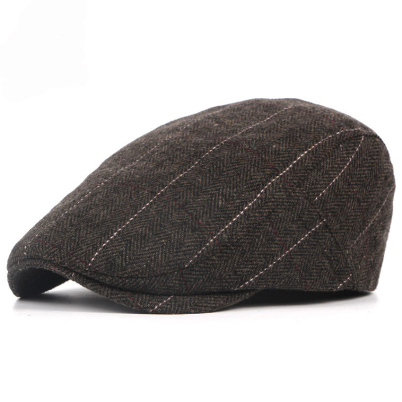 Pinstripe Herringbone Cap