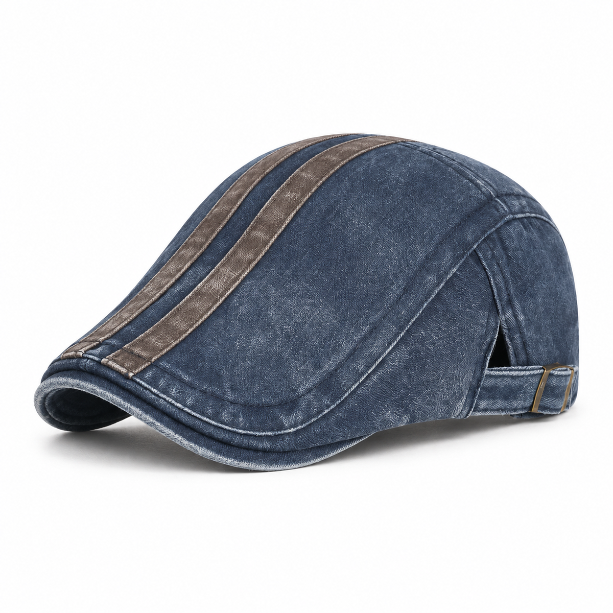 Denim Strip Cap