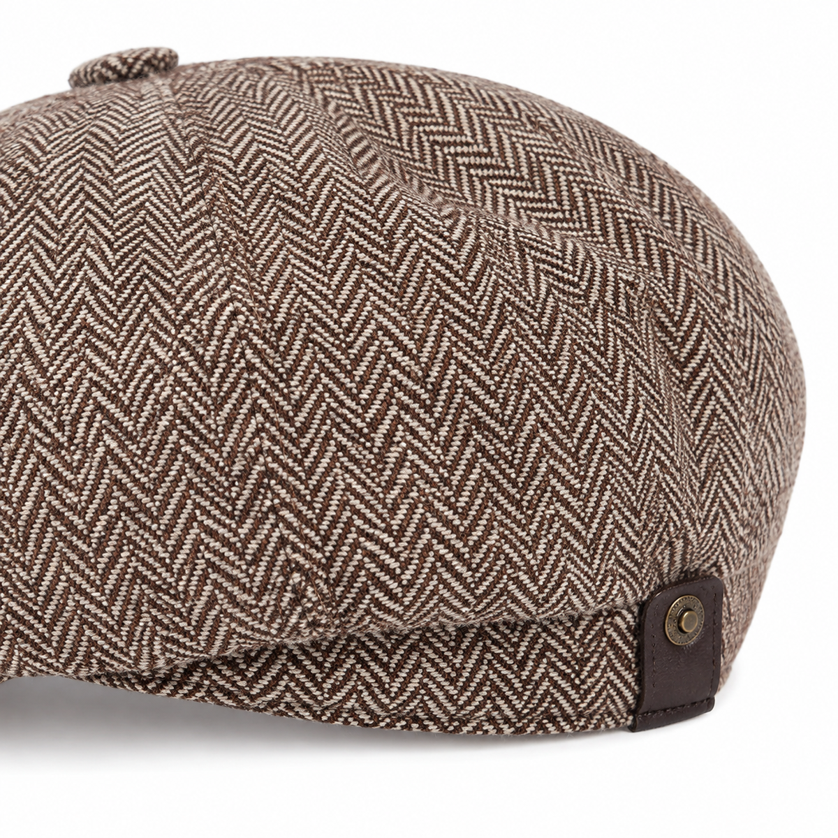 Herringbone Wool Cap